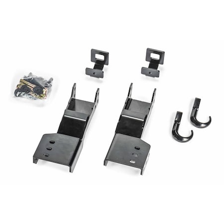 Warn Winch Mount For Mid-Frame Winches Up To 12000 Pounds, Fixed Mount, Powder Coated, Black, Steel 112043
