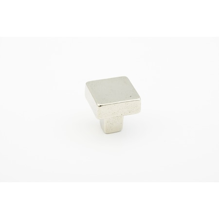 Schaub 1-1/4in Diameter Square Vinci Cabinet Knob Polished White Bronze Finish 789-PWB