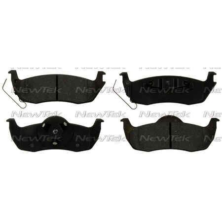 Newtek Automotive Usa Newtek Velocity Plus Economy Semi-Metallic w/Shim Disc Pads SMD1087