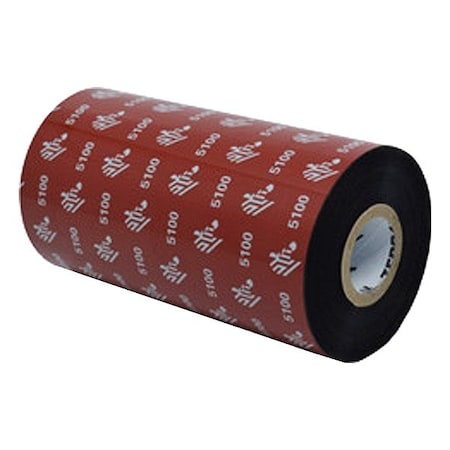 Zebra THERMAL TRANSFER RIBBON, Resin, Black 05100BK13145