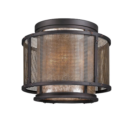Troy Lighting Copper Mountain 4 Light Flush Mount 14 In. Copper Mountain Bronze C3100