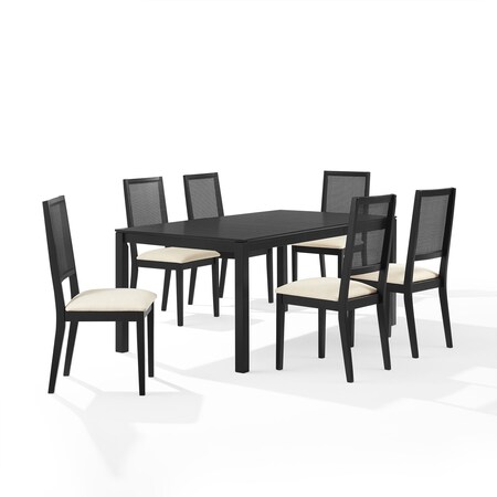 Crosley Greer 7-Piece Dining Table Set For 6 KF20051BK-CR