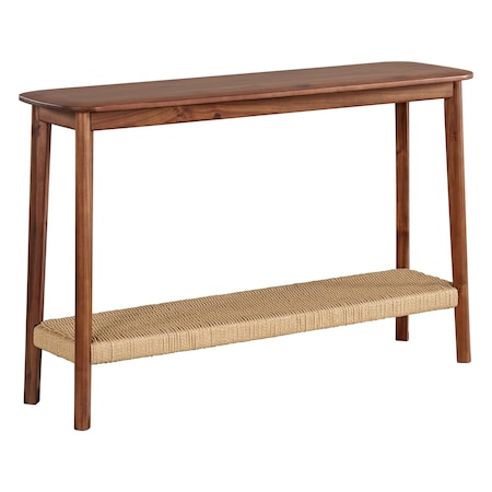 Alaterre Furniture Calais Console Table, Warm Chestnut ANCA1070