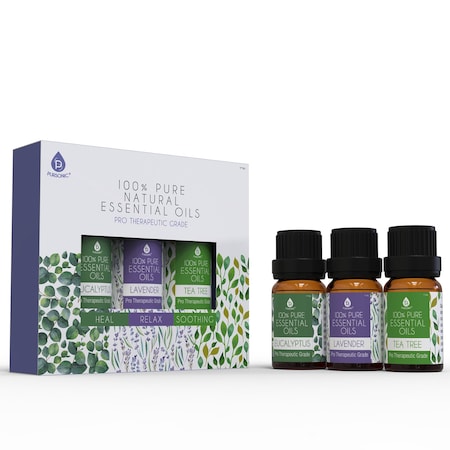 Pursonic 3 Pack Pure Essential Aroma Oils AO3TTT