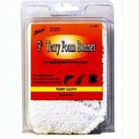 Dico Polishing Bonnet, 5 to 6 in Dia, Foam/Terry Cloth 584-45600