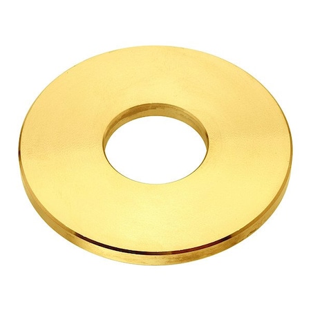 Zoro Select Flat Washer, For Screw Size 11/4 in , Brass Plain Finish WASB82WBR