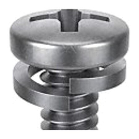 #4-40 x 3/8 in Phillips Pan Machine Screw, Passivated 18-8 Stainless Steel, 25 PK