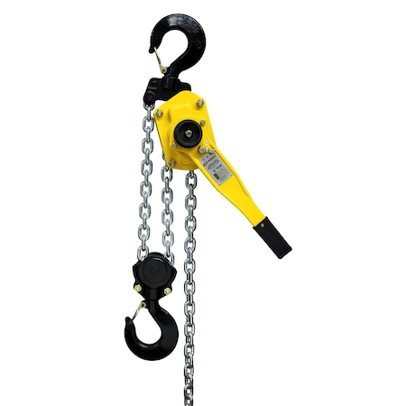 Oz Lifting Products Lever Chain Hoist, 12,000 lb Load Capacity, 20 ft Hoist Lift, 1 15/16 in Hook Opening OZ600-20LHOP