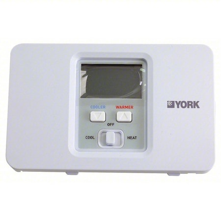 York Thermostat, 1Heat/1Cool Stage, Non-Program S1-THEC11NY
