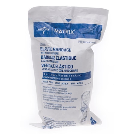 Medline Sterile Matrix Wrap Elastic Bandage with Self-Closure, 6in x 15 yd. DYNJ05158LFH