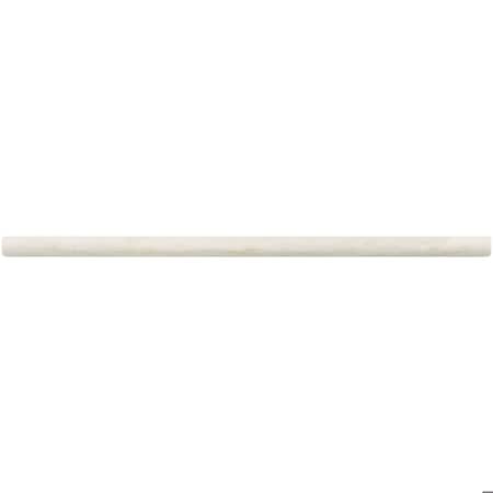 Daltile Pietra Divina 1/2 in x 12 in Marble Natural Stone Jolly Trim in Honed Namaste Sold By The Piece M0721/212PPR1U