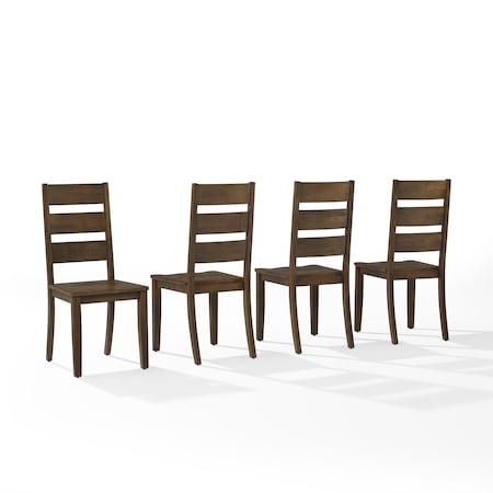 Crosley Joanna 4-Piece Ladder-Back Dining Chair Set KF20024DO
