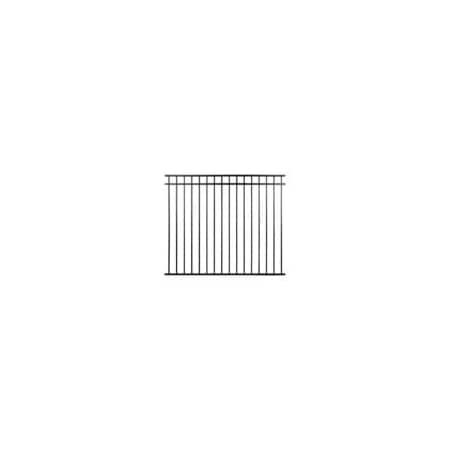 Nuvo Iron Legacy Collection 72in. Wide x 60in. High, Iron Fence Panel w/Coral Profile. Incld 6 Fence Brackets CPRTB7260