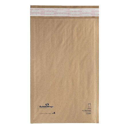 Zoro Select BubbleMailers, MailerEnvelopes, Ylw, PK120 101280723