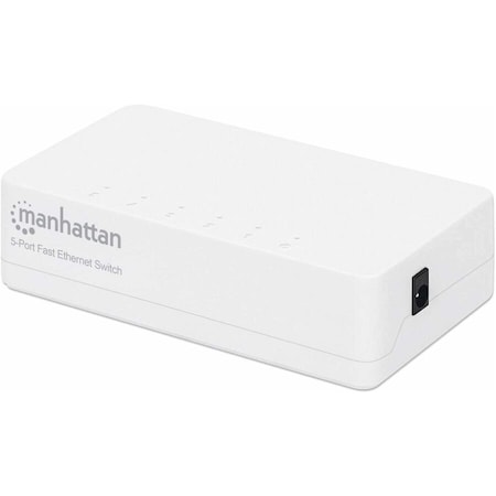 Manhattan 5-Port Fast Ethernet Switch, Plastic, Three Year Warranty, Box 560672