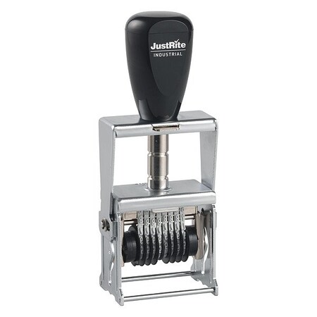 Justrite Numbering Stamp, NBR, 2 in Overall L 048909