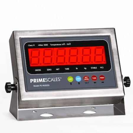 Prime Systems Prime Scales Stainless Steel NTEP Indicator, Trade Legal PS-IN202SS