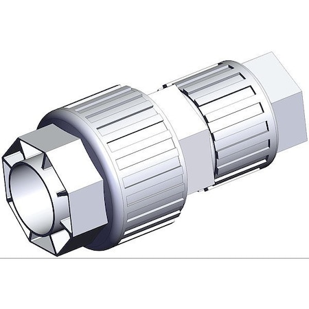 Smc High Purity Tube Fitting, Reducer, PFA LQ3U7A-R1