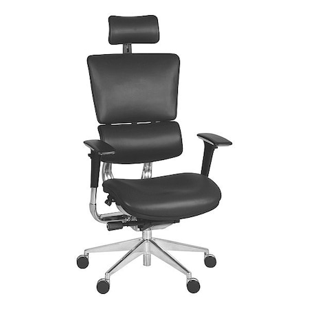Regency Office Chair, 275 lb Cap., Chrome, 27 in W OMG004BK