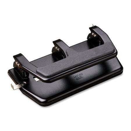 Master Products Master MP50 3-Hole Punch, 40 Sheet Capacity, Black MP50
