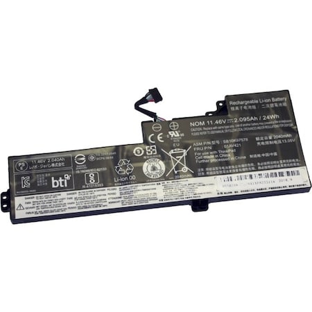 Battery Technology REPLACEMENT INTERNAL NOTEBOOK BATTERY FOR LENOVO LENOVO THINKPAD T470, T480, A4 01AV421-BTI