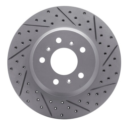 Dynamic Friction Co DFC Geoperformance Rotor - Drilled and Slotted 830-45012R
