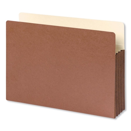 Made-To-Stick 3.5 in. Expansion Drop Straight Front File Pocket, Red - Size Legal MA3742806