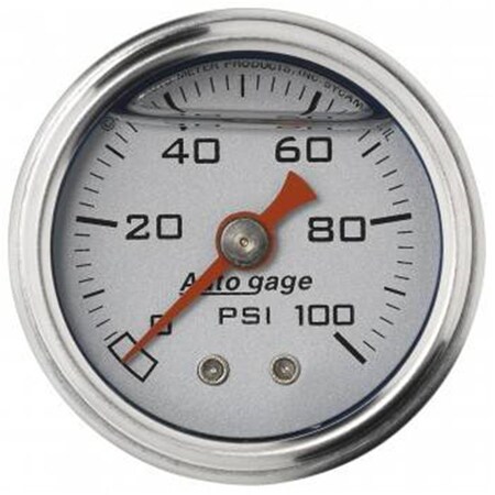 Overtime 2180 Auto Gage Fuel Pressure Gauge - 1.50 in. OV1601568