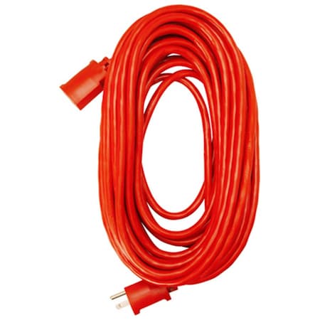 Virtual 02408ME 50 ft. Red Round Vinyl Extension Cord VI135462