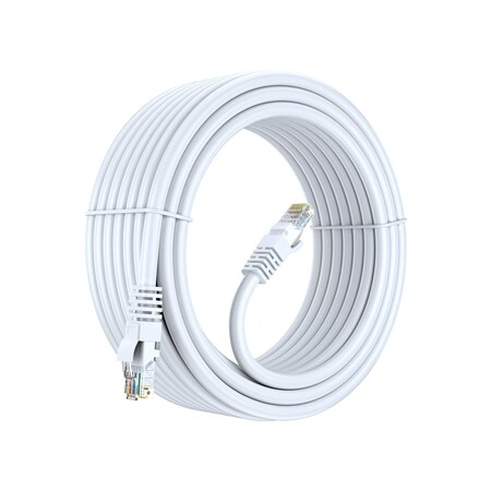 Maximm 30ft Cat6 Pure Copper UTP Ethernet Cable, White CAT6-30FTWhite