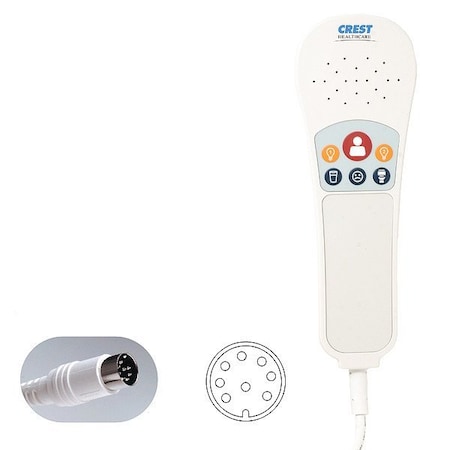 Crest Healthcare Pillow Speaker, 8 ft Cable L EN5501E0BAB200AE1