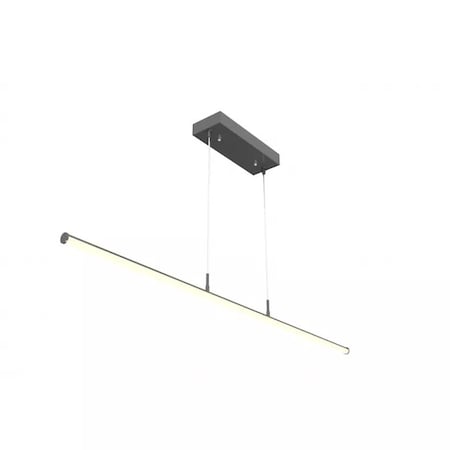 Westgate 48in. LED Power & 3CCT Selectable Black Decorative Tube Suspension Light SDTL-4FT-20-30W-MCTP-BK