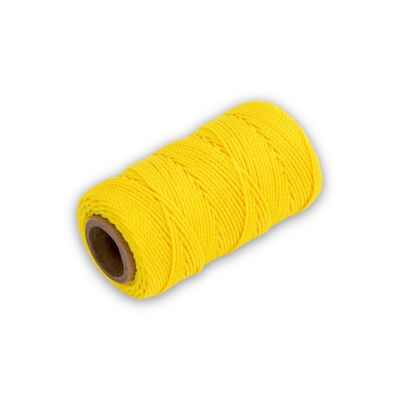 Marshalltown Mason's Line, Archaeology Line, Twisted Nylon, 285 feet Line, No 18, Yellow 621