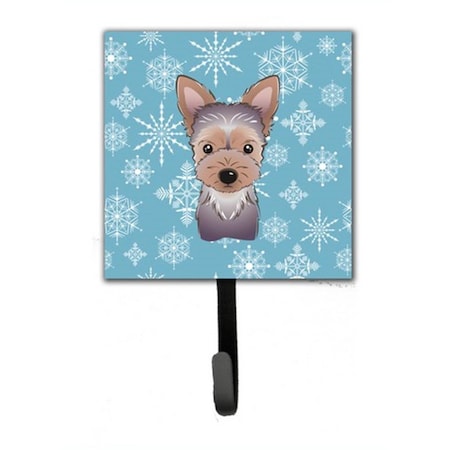 Carolines Treasures Snowflake Yorkie Puppy Leash and Key Holder BB1666SH4