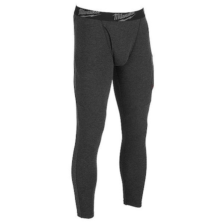 Milwaukee Tool Heated Baselayer Pants, Black/Gray, S M600B-21S
