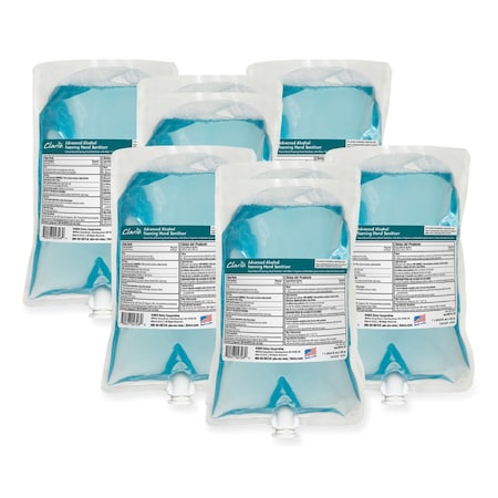 Betco Clario C3 Advanced Alcohol Foaming Sanitizer, 1,000 mL Bag, Citrus Scent, 6PK 7952900