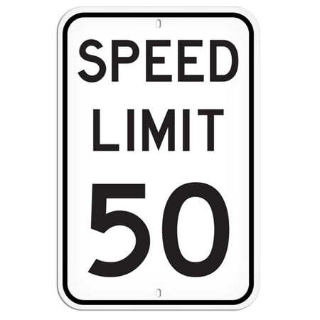 Primeguard Speed Limit 50, 12'' x 18'' PSS1041R