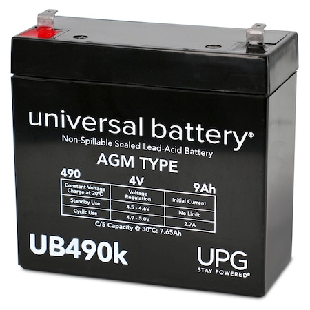 Upg 4V 9Ah F1, Battery D5798