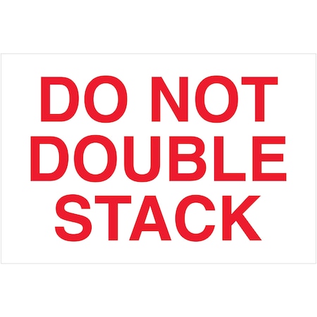 Bubblefast 2 x 3'' - Do Not Double Stack Labels BFDL1617