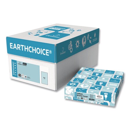 Domtar Card Stock, 110 lb Cover Weight, 8.5 x 11, Blue, 250PK 94246