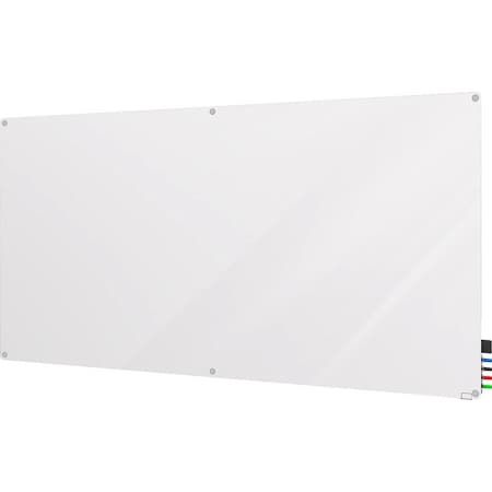 Ghent Harmony Glass Board, 4x5 ft., Radius, White, Glass, 48", 60", White HMYRN45WH