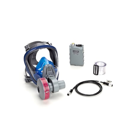 Msa Safety PAPR System, Advantage 3100, Full Facepiece, Rubber Head Harness, Black, Medium 10095182
