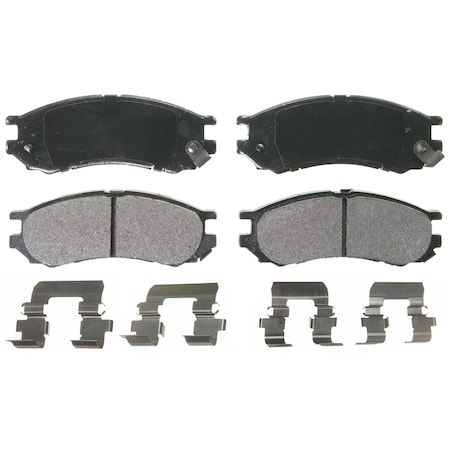 Wagner Brake QuickStop Front Disc Brake Pad Set Semi-Metallic, ZX728