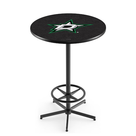 Holland Bar Stool Co 42" Black Dallas Stars Pub Table L216B4236DalSta