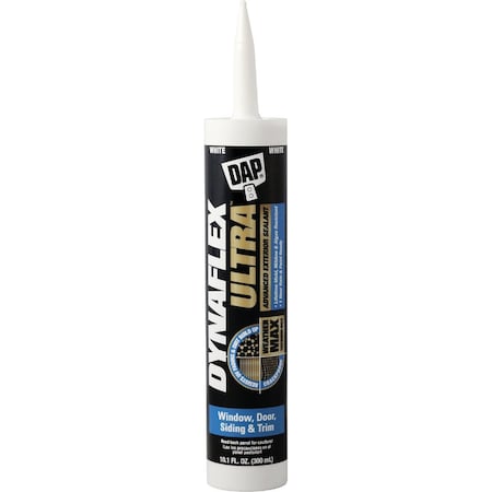 Dap Dynaflex Ultra 10.1 Oz. White Advanced Exterior Sealant for Window Door & Siding 7079818211