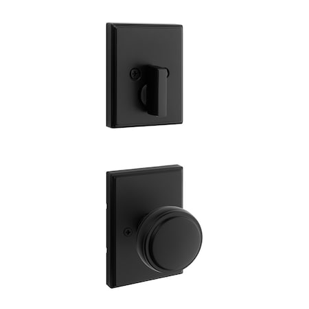 Kwikset Residential Handlesets Single Cylinder Reversible Matte Black 971SOKTRCT-514