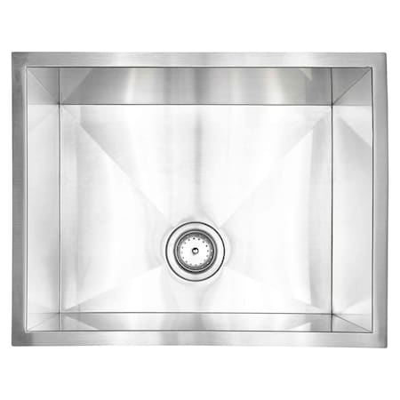 Msi Single Bowl Handcrafted 23inx18in 16 Gauge Stainless Steel Kitchen Sink ZOR-STL-SBSNK-006