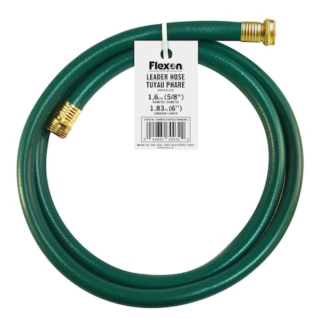 Swan 5/8 in ID x 6 ft L Light Duty Leader Hose, Nylon-Reinforced PVC Tube REM6ACE