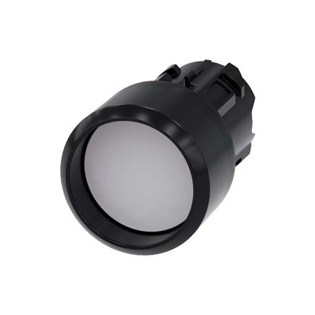 Siemens Pushbutton, 22 mm, round, plastic, white, Front ring, raised 3SU1000-0CB60-0AA0-ZY10