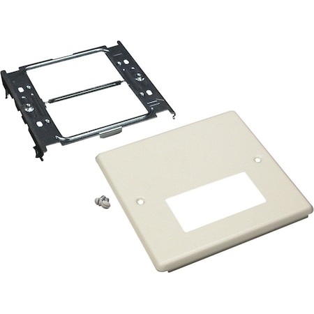 Wiremold Single Two Gang Cover Opening, Ivry, Steel V4047RX